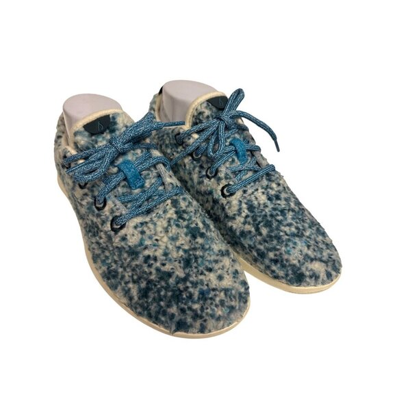 Allbirds Wool Runner Fluffs Women's Sneaker Merino Wool Blue Shoes Size 10 - Picture 2 of 9